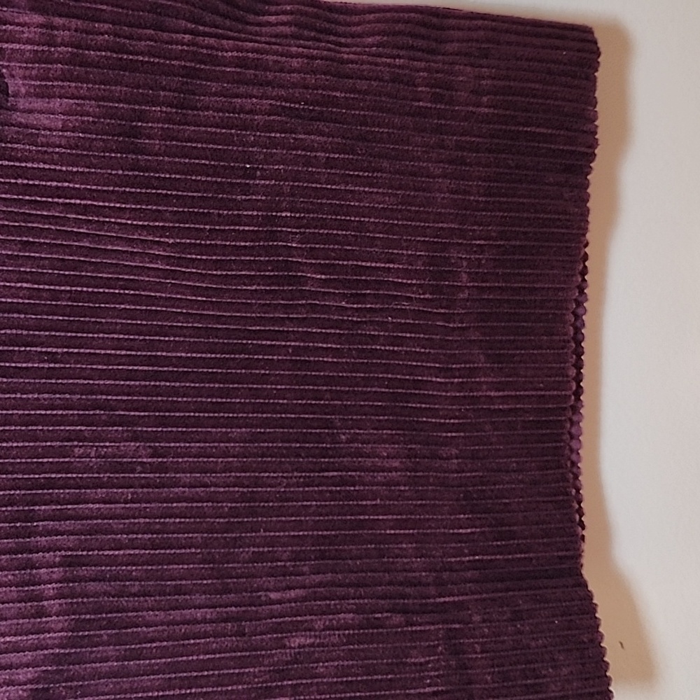 Zara Deep Purple Corduroy Straight Leg Pants Size Small - Picture 10 of 16